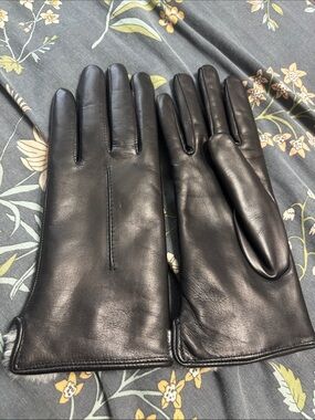 Fratelli Orsini Francesca Italian Lambskin Leather & Rabbit Fur Gloves 6.5/Small